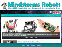 Tablet Screenshot of mindstormsrobots.com